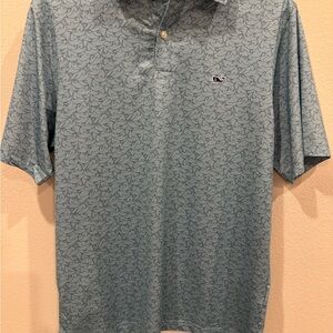 Vineyard Vines Men's Patterned Blue Polo